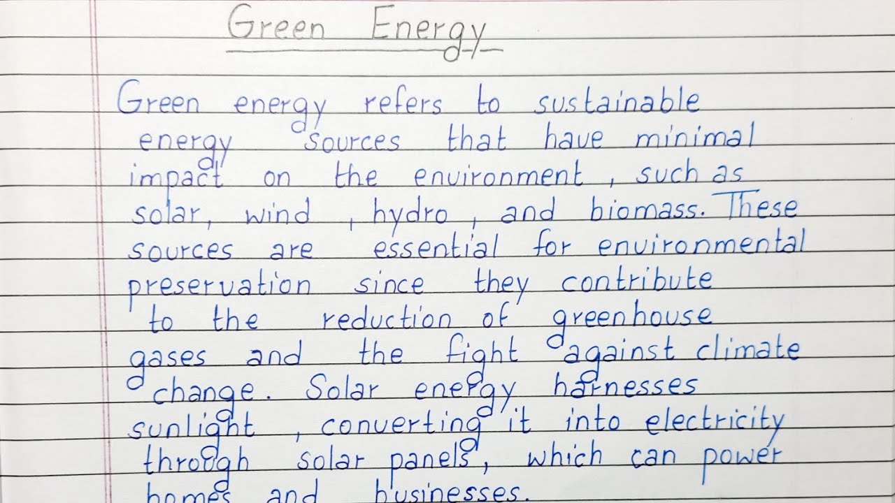 green energy articles